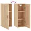 vidaXL Wandschrank Sonoma-Eiche 34,5x34x90 cm Holzwerkstoff