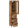 vidaXL Highboard Altholz 34,5 x 34 x 180 cm Holzwerkstoff