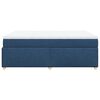 vidaXL Boxspringbett mit Matratze Blau 140x200 cm Stoff
