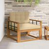 vidaXL Outdoor Mittelsofa Massivholz Akazie Natur