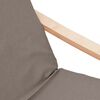 vidaXL Relaxsessel mit Hocker Taupe Stoff