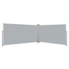 vidaXL Ausziehbare Seitenmarkise 160x600 cm Grau