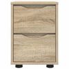 vidaXL Nachttische 2 pcs Sonoma-Eiche 30,5 x 30 x 43 cm Holzwerkstoff