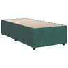 vidaXL Boxspringbett mit Matratze Dunkelgr&uuml;n 90x190 cm Samt