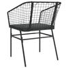 vidaXL Gartenstühle 2 Stk. mit Kissen Schwarz Poly Rattan
