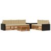 vidaXL Outdoor-Sofagarnitur 6 pcs Natur und Beige