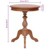 vidaXL Beistelltisch Natur 50 x 50 x 65 cm Massivholz Mahagoni