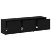 vidaXL Fernsehschrank mit LED Schwarze Eiche 140 x 34 x 40 cm