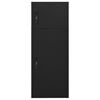 vidaXL Sattelschrank Schwarz 53x53x140 cm Stahl