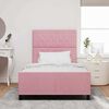 vidaXL Boxspringbett mit Kopfteil Rosa 120 x 200 cm Samt