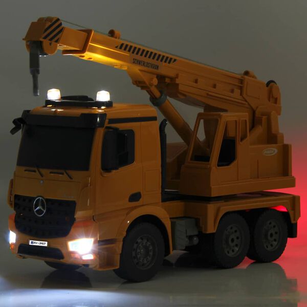 JAMARA Ferngesteuerter Schwerlastkran Mercedes-Benz Arocs 1:20 Gelb