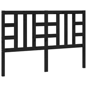vidaXL Kopfteil Schwarz 146x4x100 cm Massivholz Kiefer