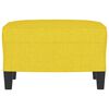 vidaXL Fußhocker Hellgelb 60x50x41 cm Stoff