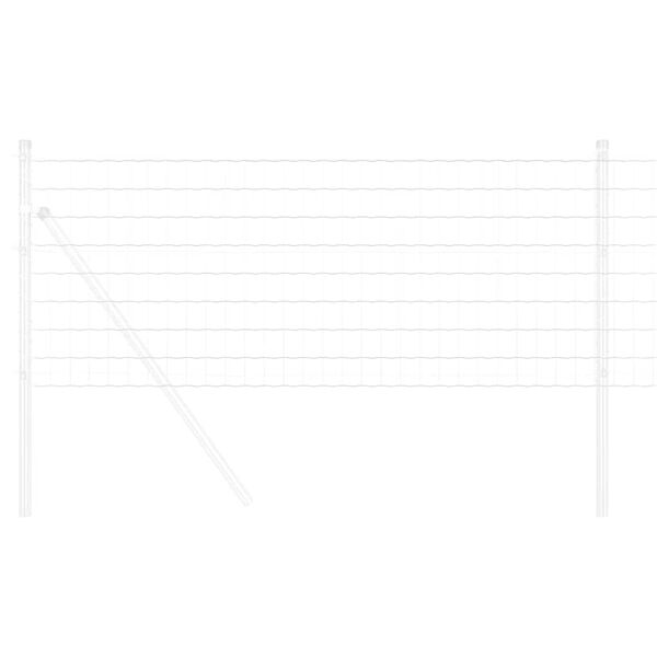 vidaXL Eurozaun 0,6 x 10 m PVC-beschichtetes Eisen