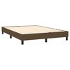 vidaXL Boxspringbett mit Matratze & LED Dunkelbraun 140x200 cm Stoff