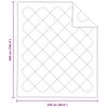 vidaXL Decke mit Kissen 3 pcs Weiß Mikrofaser und Daunenfedern