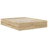 vidaXL Bettrahmen Sonoma-Eiche 160 x 200 cm Ingenieurs Holz