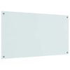 vidaXL K&uuml;chenr&uuml;ckwand Wei&szlig; 110 x 60 cm Geh&auml;rtetes Glas