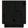 vidaXL TV-Schrank Schwarz 110x35x40,5 cm Massivholz Kiefer