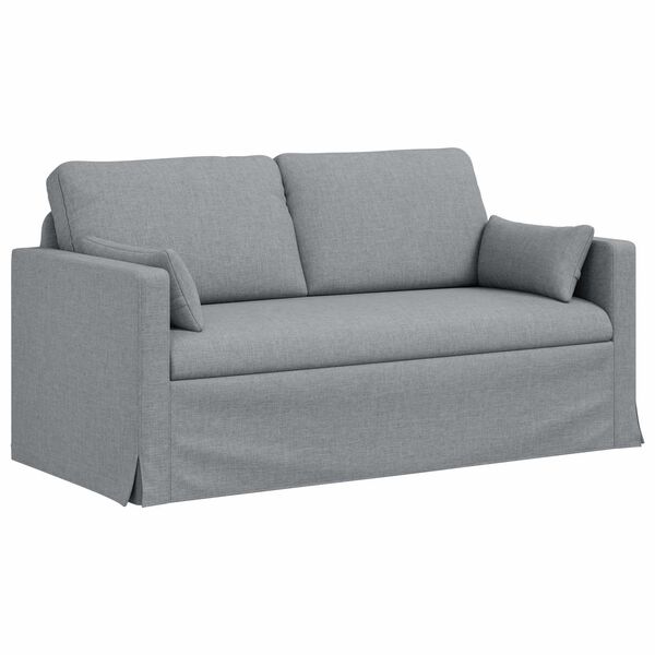 vidaXL Sofa Hellgrau Gesamtabmessungen: 158 x 78 x 80 cm (B x T x H)