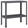 vidaXL Pflanztisch 60 x 40 x 80 cm Pulverbeschichteter Stahl Anthrazit