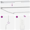vidaXL Elektrische ausziehbare Markise Blau und Wei&szlig; 2,5 x 2 m