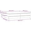 vidaXL Boxspringbett mit Matratze Rosa 200x200 cm Samt