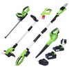 vidaXL 4-tlg. Akku-Gartenger&auml;t-Set mit Ladeger&auml;te & Akkus