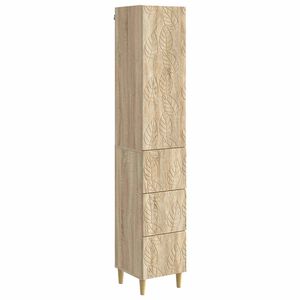 vidaXL Schrankset 2 stk. 33 x 34,5 x 90 cm Holzwerkstoff Sonoma-Eiche