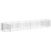 vidaXL Gabionen-Hochbeet Verzinktes Eisen 400x100x50 cm