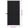 vidaXL Sporthandt&uuml;cher 2 pcs Schwarz 100 x 50 cm