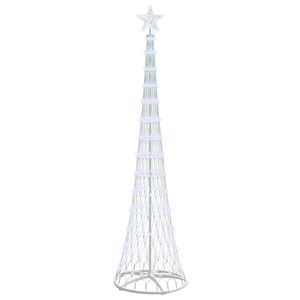 vidaXL LED-Weihnachtsbaum mit 290 LEDs Kaltwei&szlig; 250 cm Metall