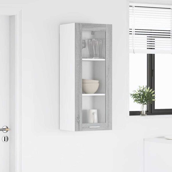 vidaXL H&auml;ngeschrank Graues Sonoma 40 x 31 x 100 cm Holzwerkstoff