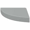 vidaXL Eck-Schweberegale 4 Stk. Grau 25x25x3,8 cm MDF
