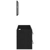 vidaXL Waschbecken-Schrank Schwarz Eichen-Optik 90 x 45 x 1.5 cm