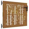 vidaXL Gartentor 85 x 75 cm Pulverbeschichteter Stahl Abschlie&szlig;bar