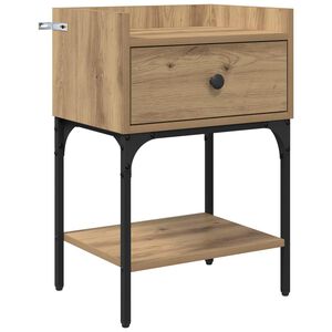 vidaXL Nachttisch Artisan-Eiche 40 x 29 x 60 cm Holzwerkstoff