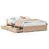 vidaXL Massivholzbett ohne Matratze 140x190 cm Kiefernholz