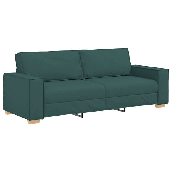 vidaXL Sofa Dunkelgr&uuml;n 220 x 78 x 84 cm Stoff