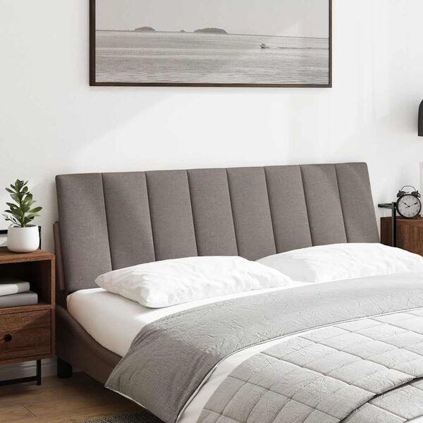 vidaXL Kopfteil-Kissen "Hanko" Taupe 160 cm Stoff