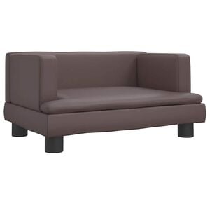 vidaXL Hundebett Braun 60x40x30 cm Kunstleder