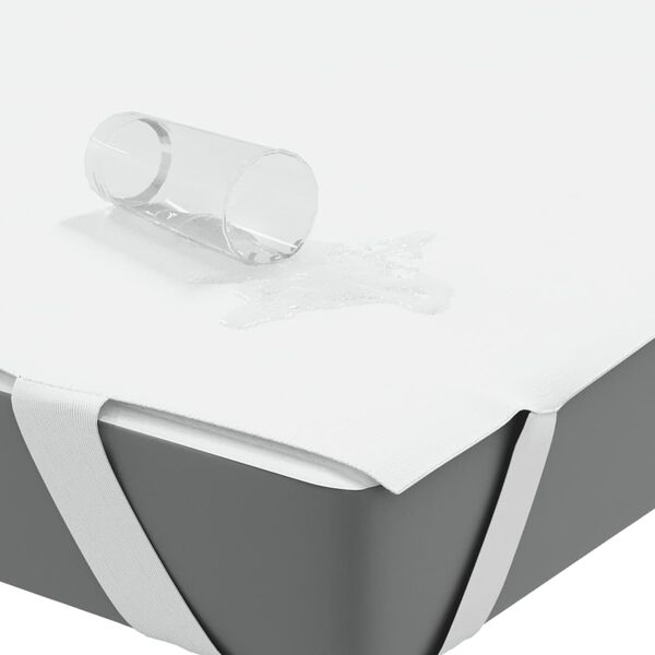 vidaXL Matratzenschoner Weiß 90x200 cm Wasserdicht