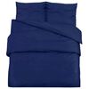 vidaXL Bettw&auml;sche-Set Marineblau 200x200 cm Baumwolle