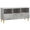 vidaXL TV-Schr&auml;nk 102 x 34,5 x 50 cm Betongrau Holzwerkstoff