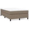 vidaXL Boxspringbettgestell Taupe 120x200 cm Stoff