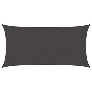 vidaXL Sonnensegel Anthrazit 2 x 6 m HDPE