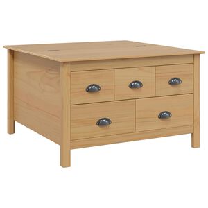 vidaXL Couchtisch Honigbraun 79,5 x 79,5 x 49 cm Massivholz Kiefer