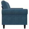 vidaXL 2-Sitzer-Sofa Blau 140 cm Samt