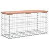 vidaXL Gartenbank aus Gabionen 83x31,5x42 cm Massivholz Douglasie