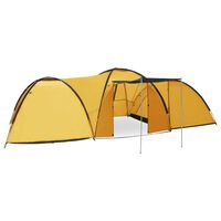 vidaXL Camping-Zelt Iglu 650x240x190 cm 8 Personen Gelb
